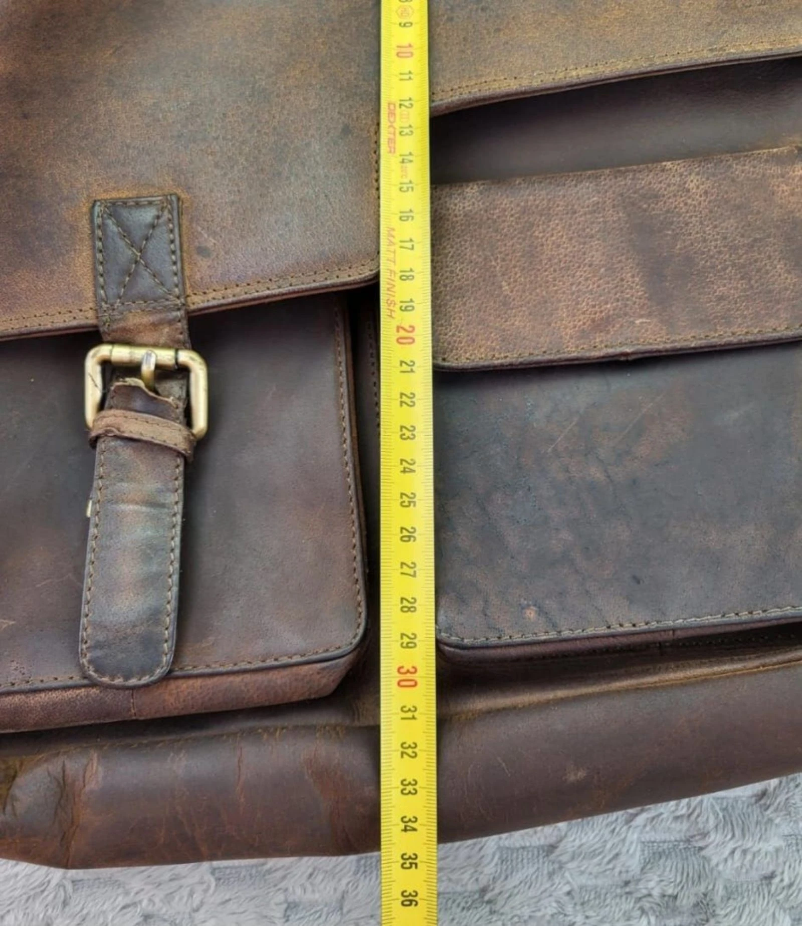 LEABAGS Leather Messenger Bag Vintage Retro Style 2000s – photo 20